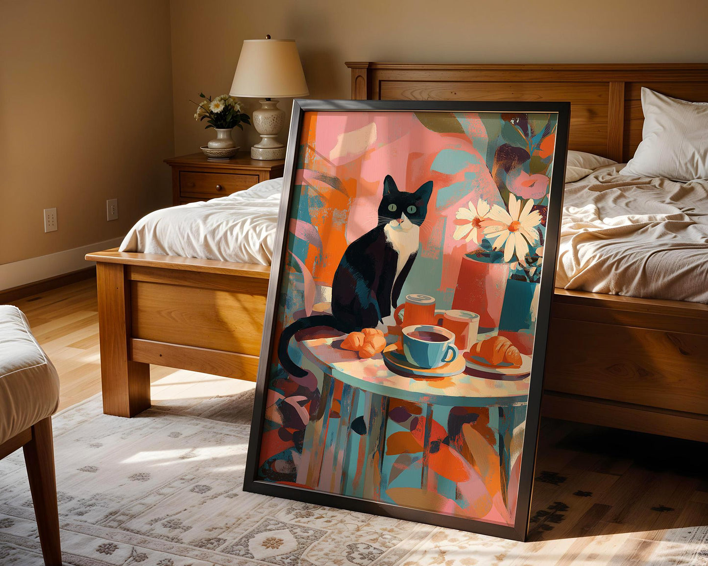 Dopamine Decor | Retro Cat Wall Art