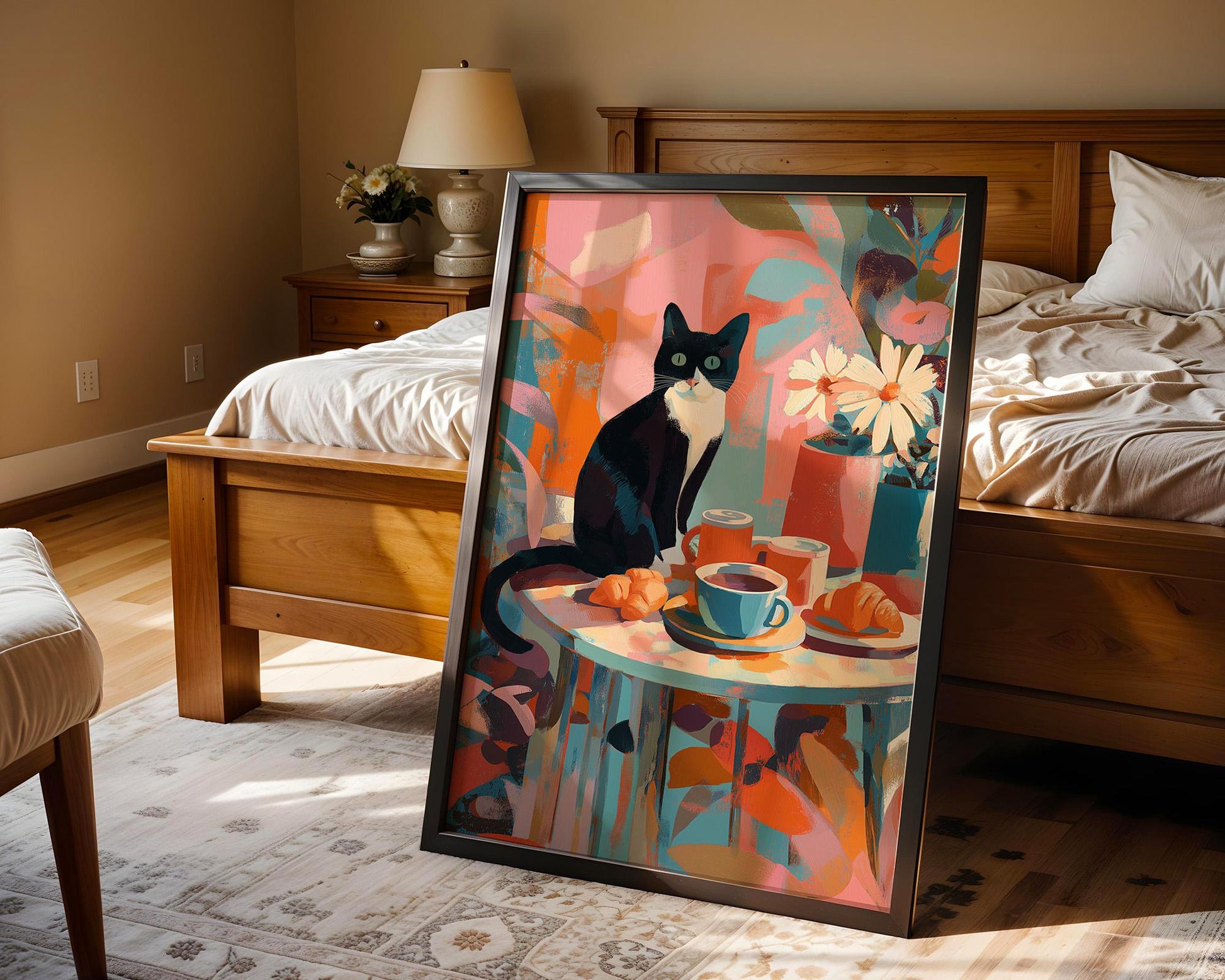 Dopamine Decor | Retro Cat Wall Art