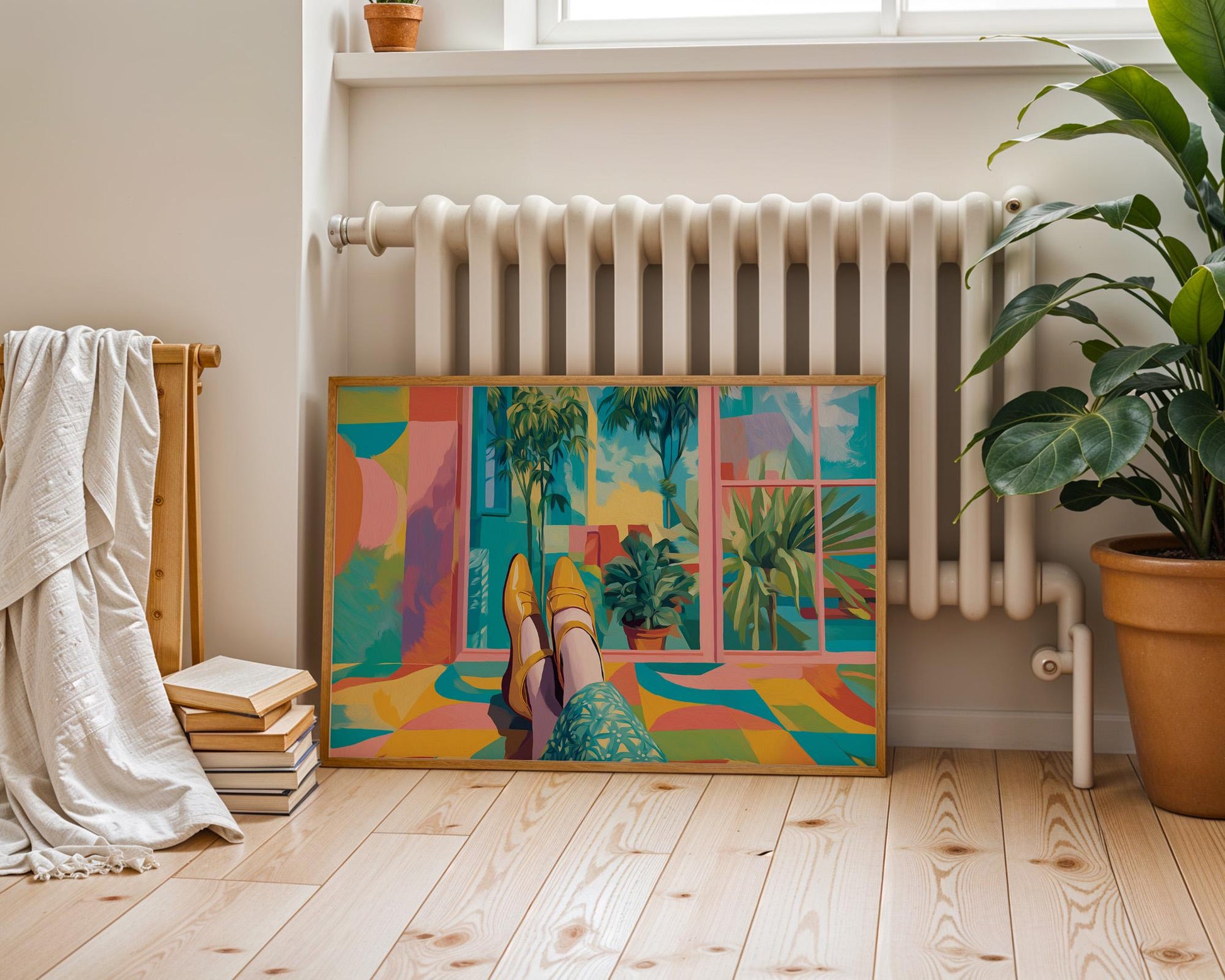 Dopamine Decor | Abstract Colorful Garden Art