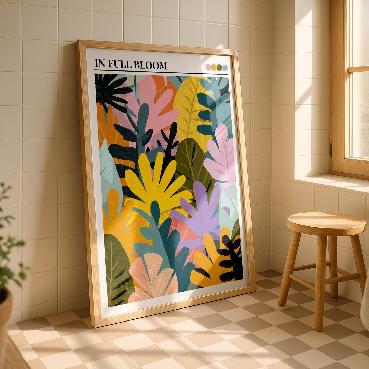 Bathroom Wall Art | Flower Bathroom Wall Art