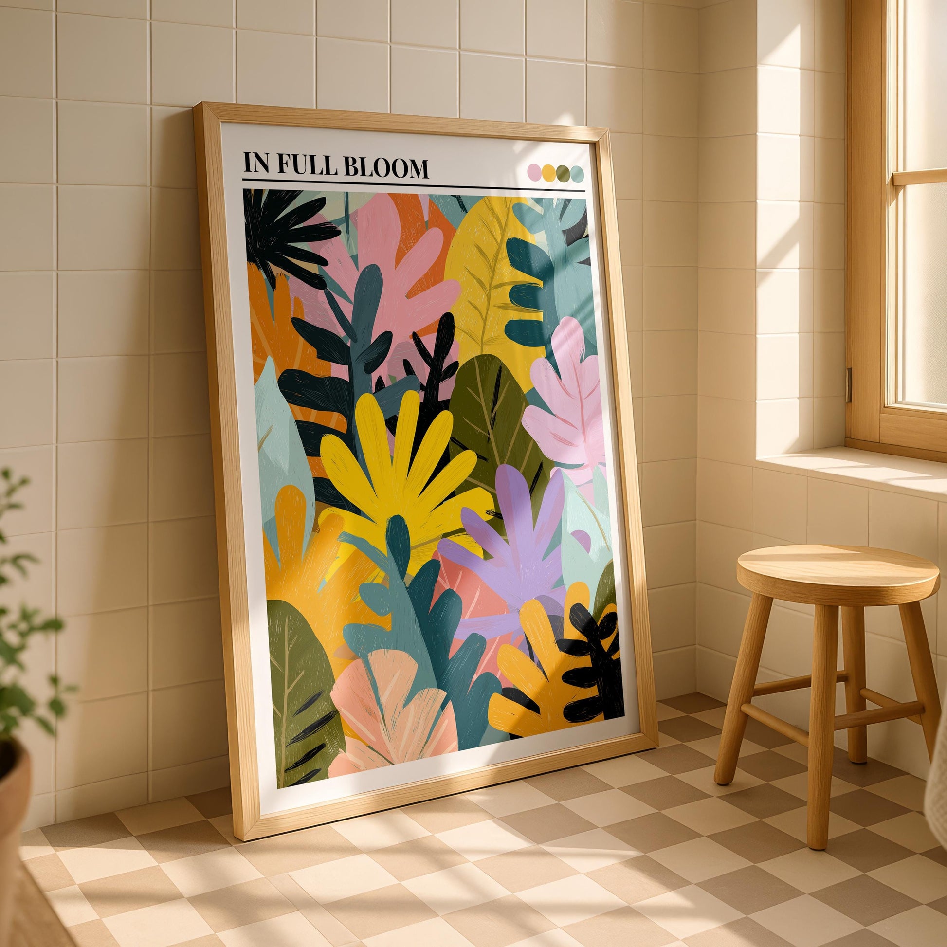 Bathroom Wall Art | Flower Bathroom Wall Art