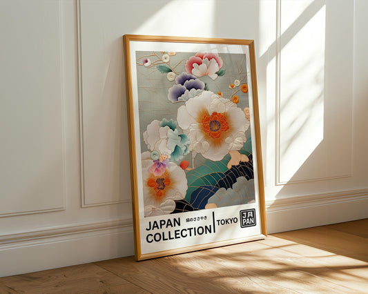 Japanese Wall Art | Kimono Inspired Tokyo Retro Poster