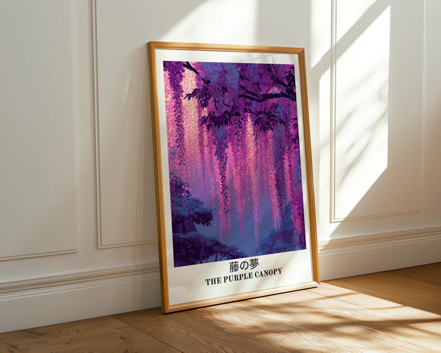 Japanese Wall Art | Japanese Wisteria Poster