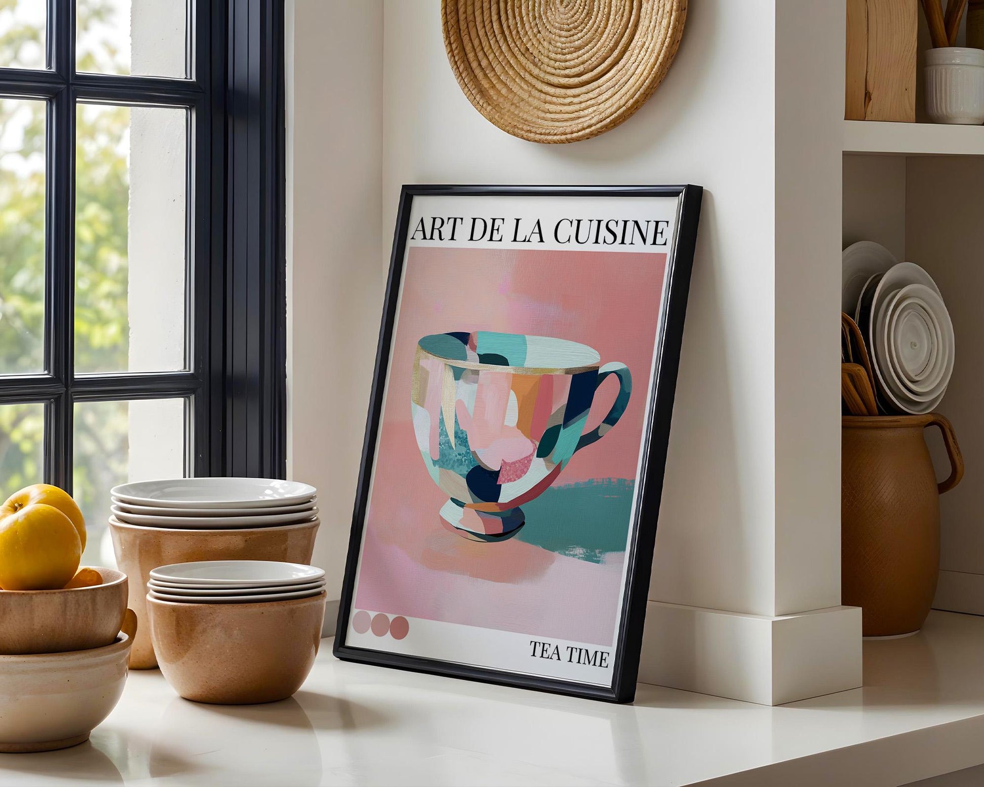 Kitchen Wall Art | Colourful Coffee Print