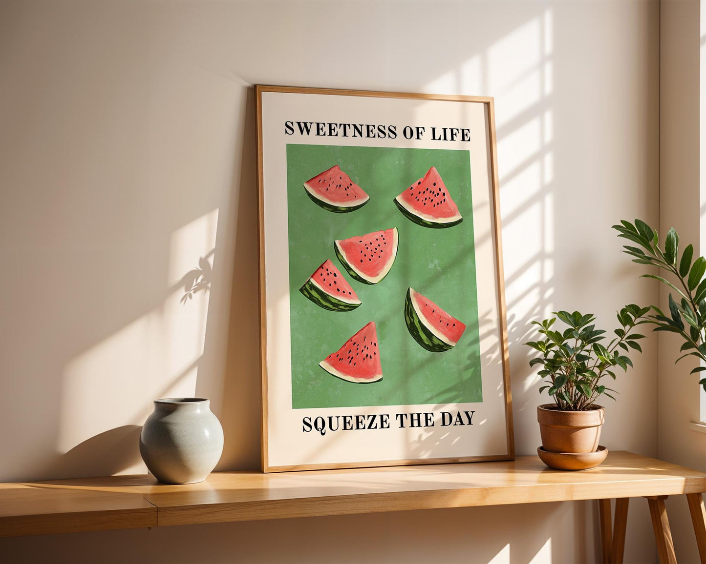 Kitchen Wall Art | Watermelon Modern Kitchen Wall Art