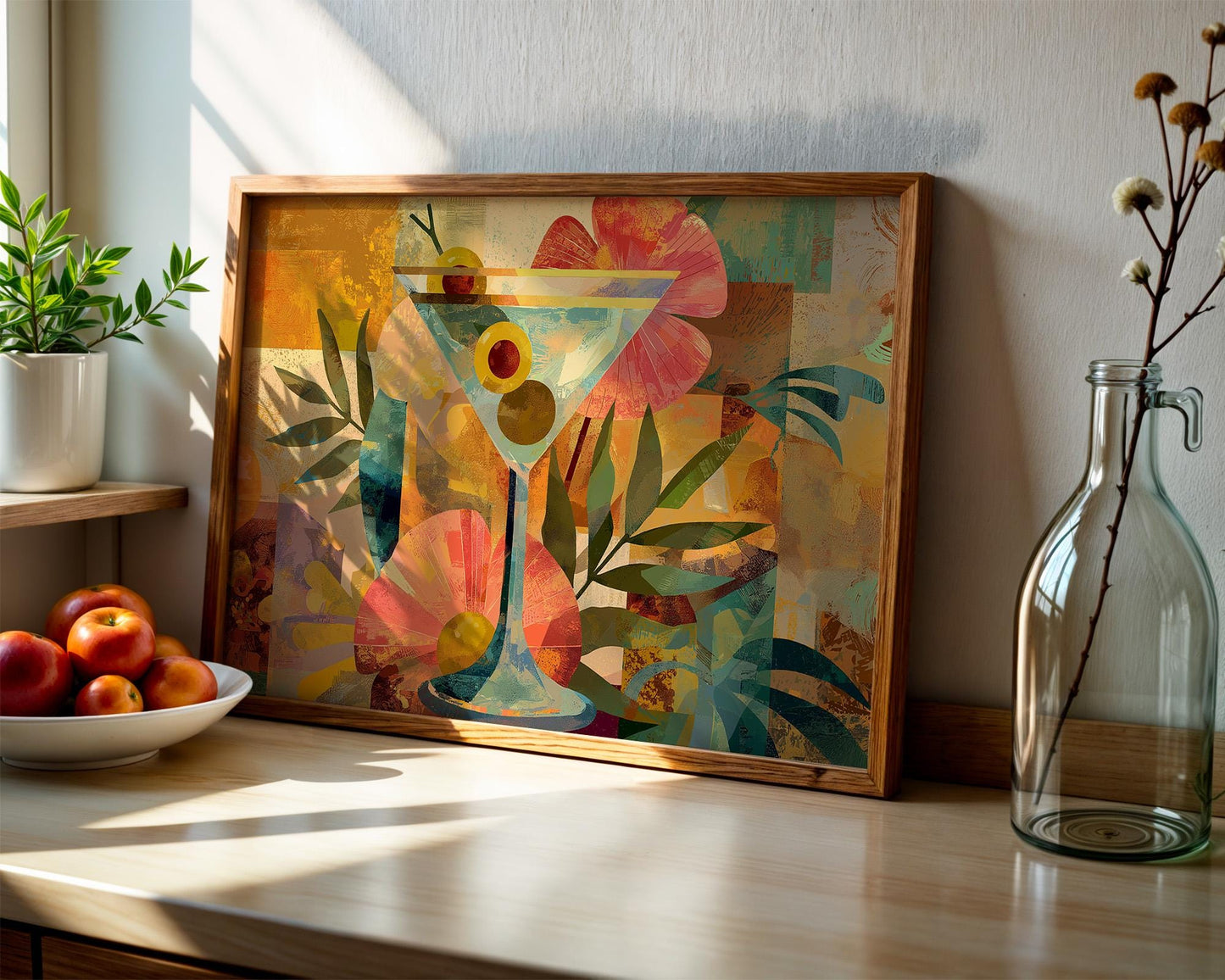 Kitchen Wall Art | Maximalist Cocktail Print