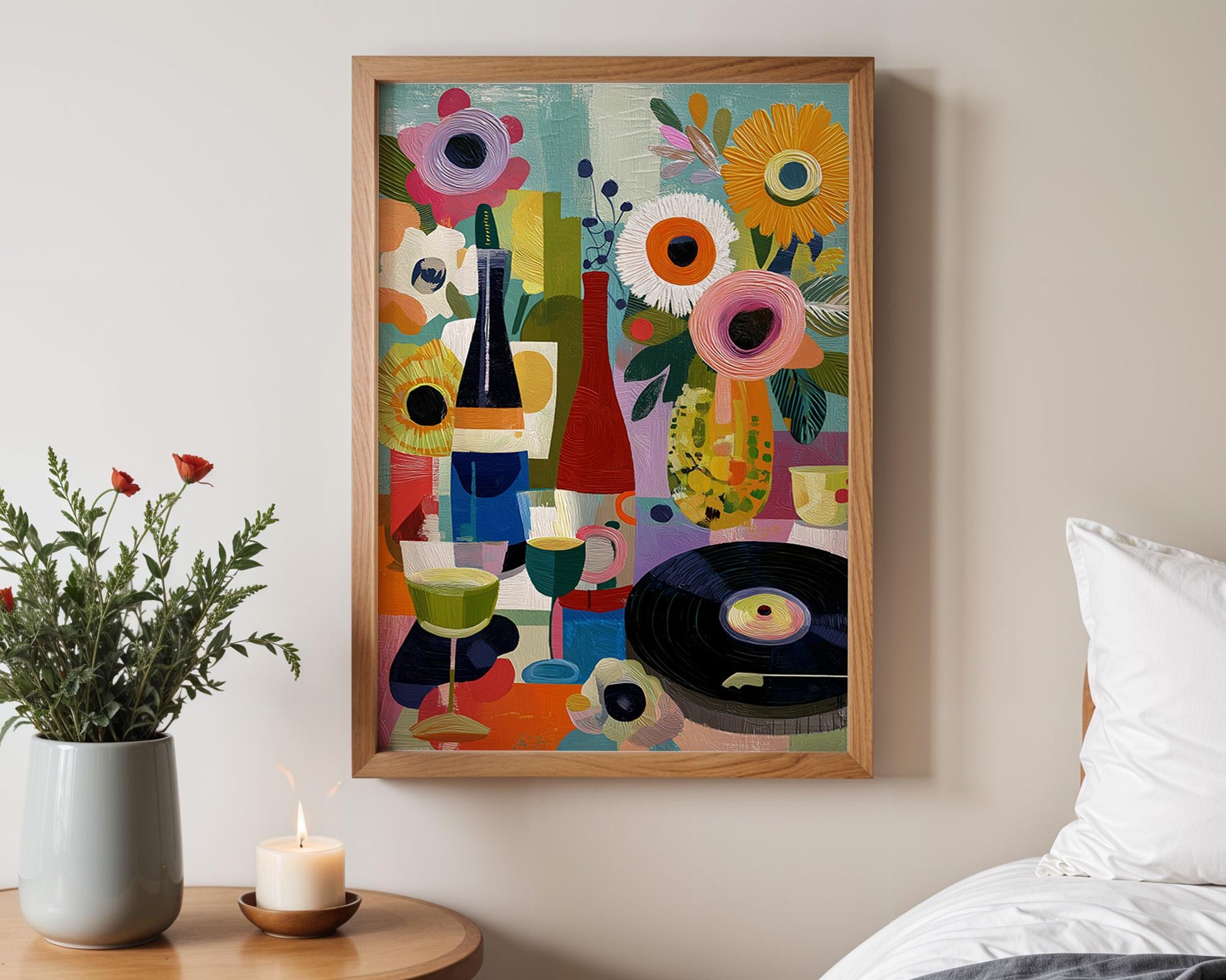 Dopamine Decor | Abstract Floral Boho Dopamine Decor