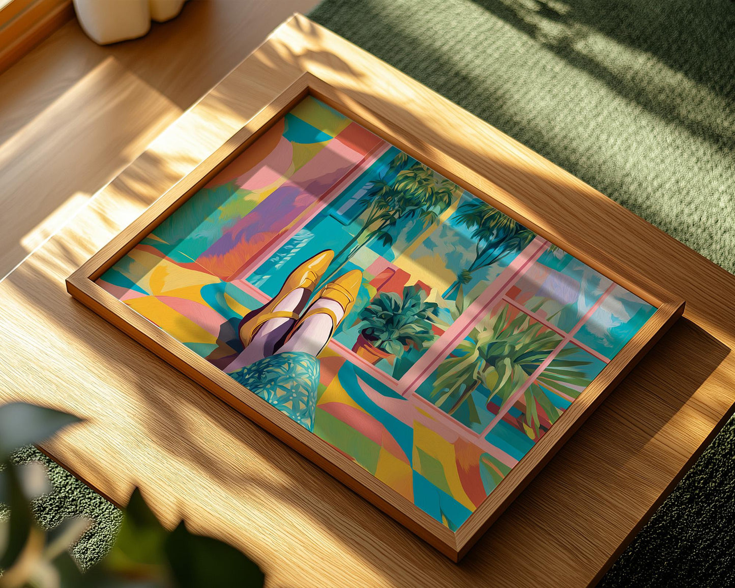 Dopamine Decor | Abstract Colorful Garden Art