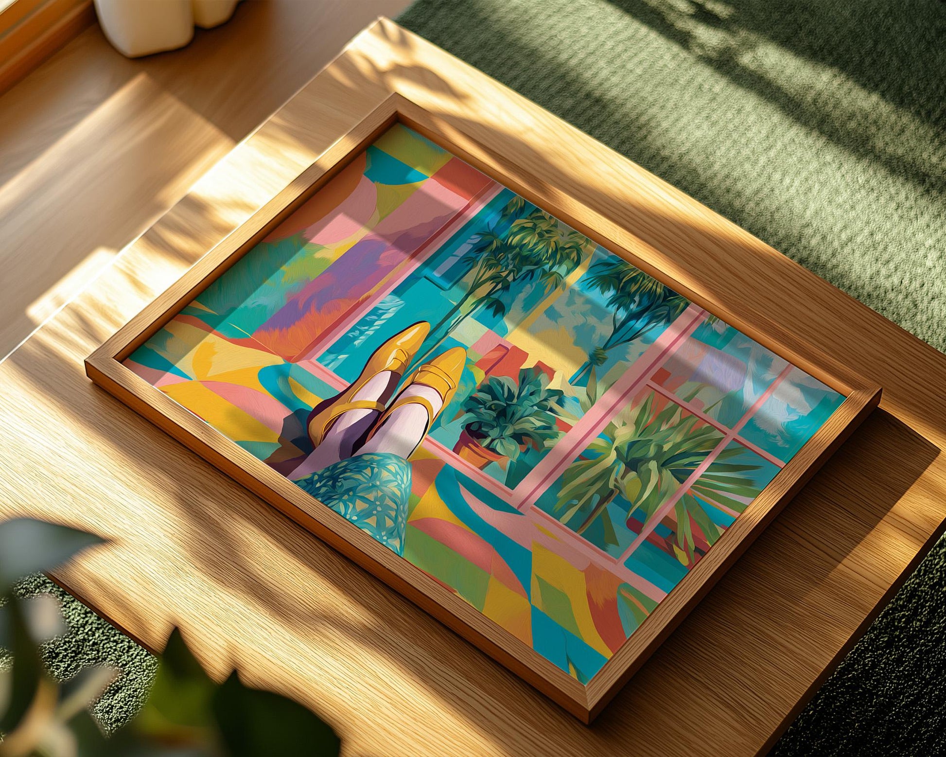 Dopamine Decor | Abstract Colorful Garden Art