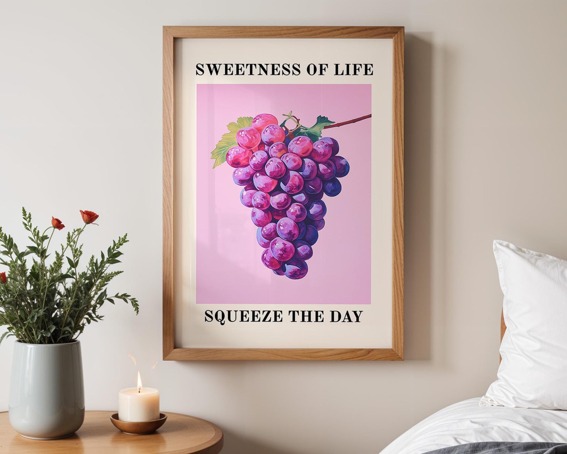 Kitchen Wall Art | Artative Grape Art Print