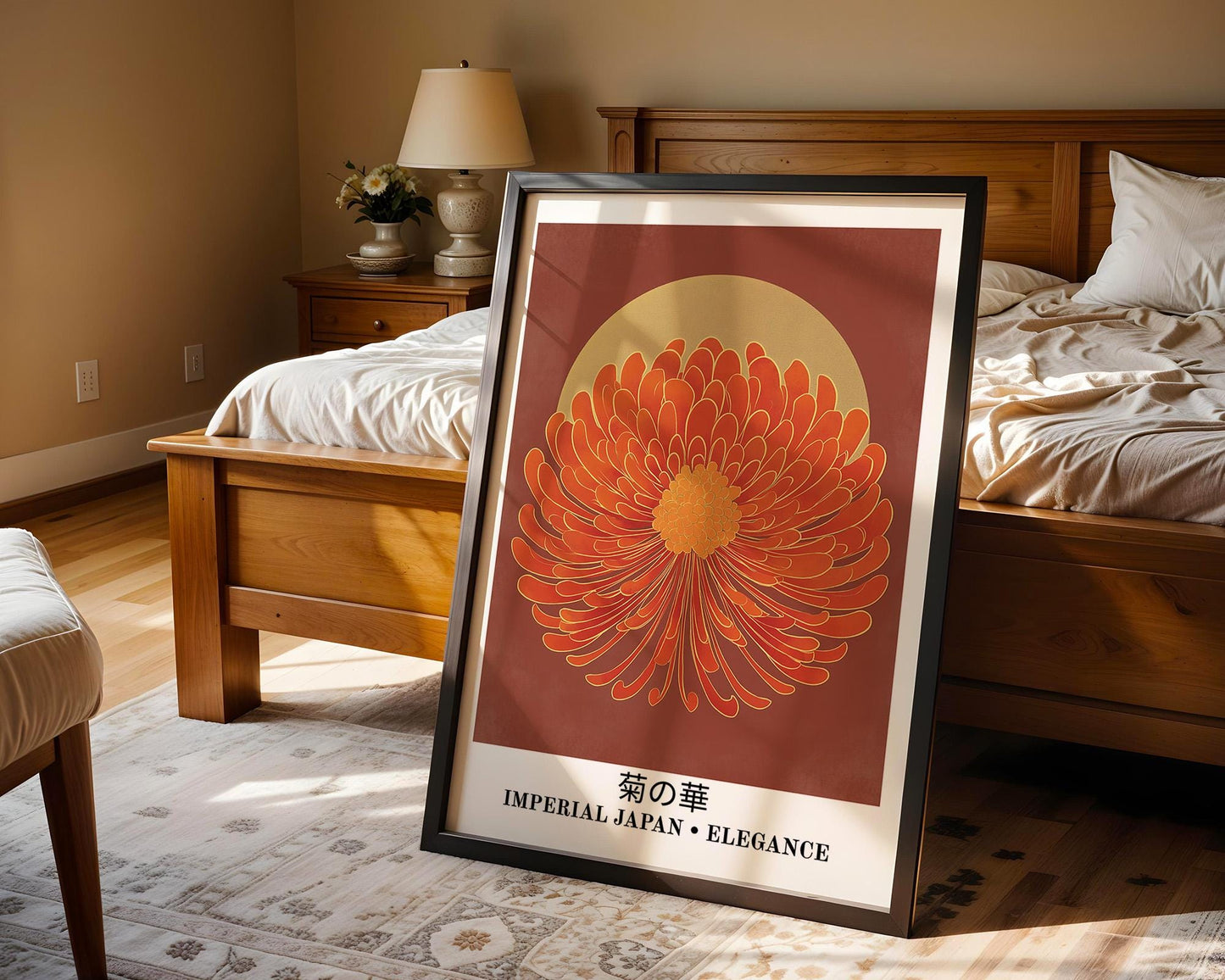 Japanese Wall Art Print | Japanese Floral Wall Art