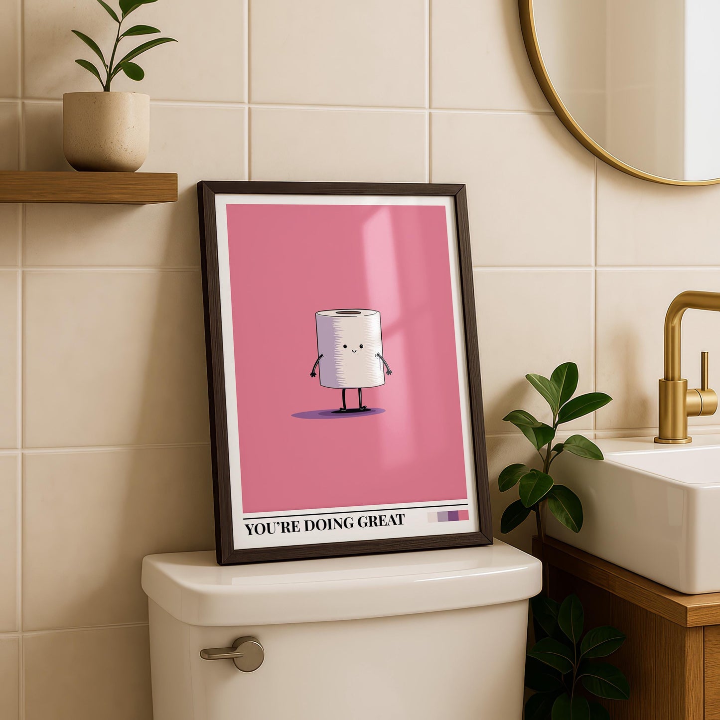 Bathroom Wall Art | Toilet Paper Wall Art
