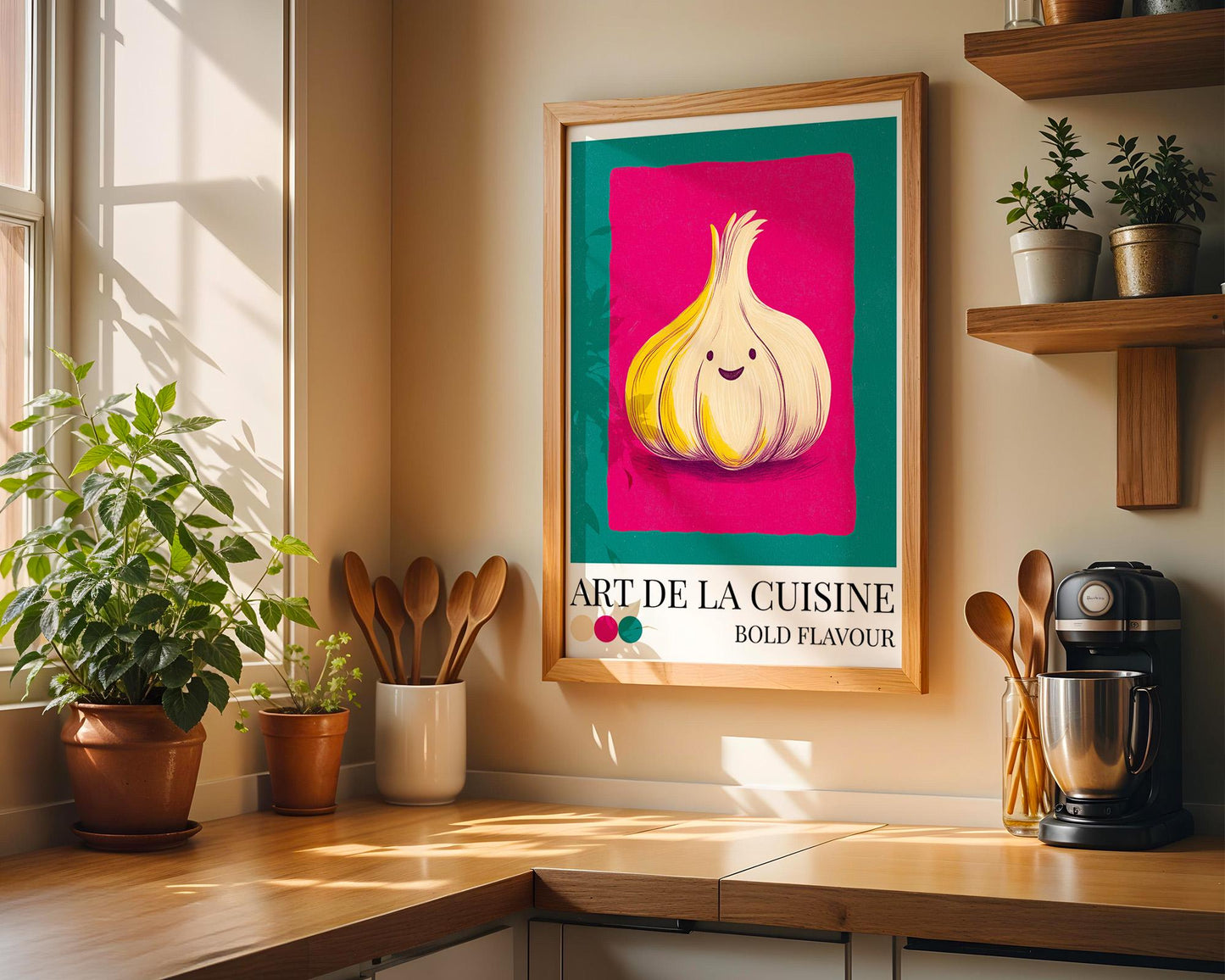 Kitchen Wall Art | Garlic Wall Art