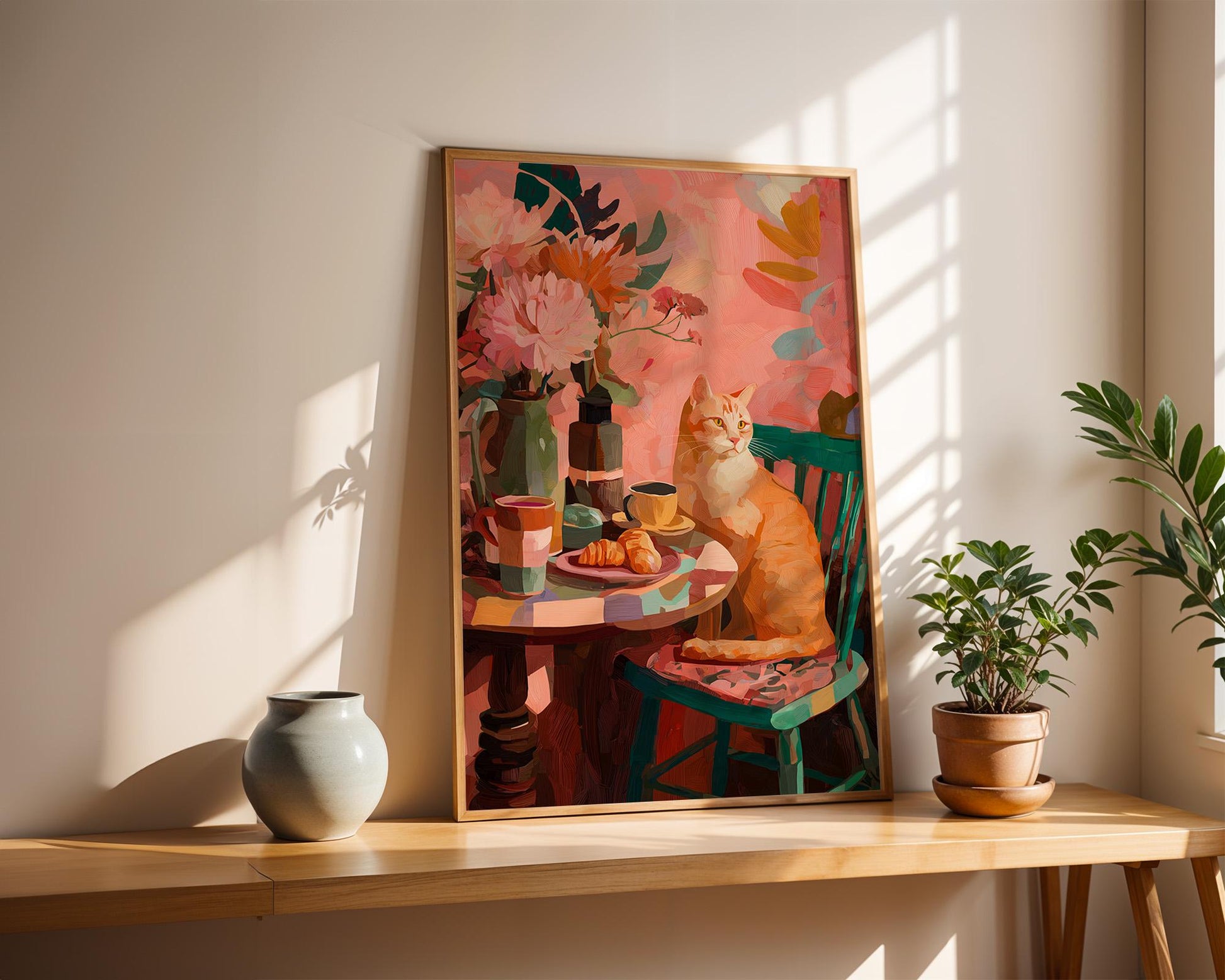 Dopamine Decor | Bold Abstract Floral 1970s Poster