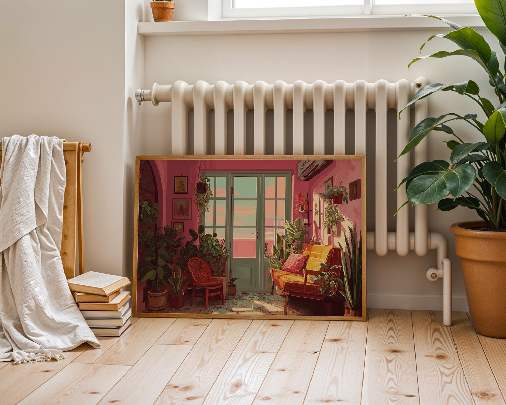 Dopamine Decor Print | Colourful Abstract Floral Boho Art