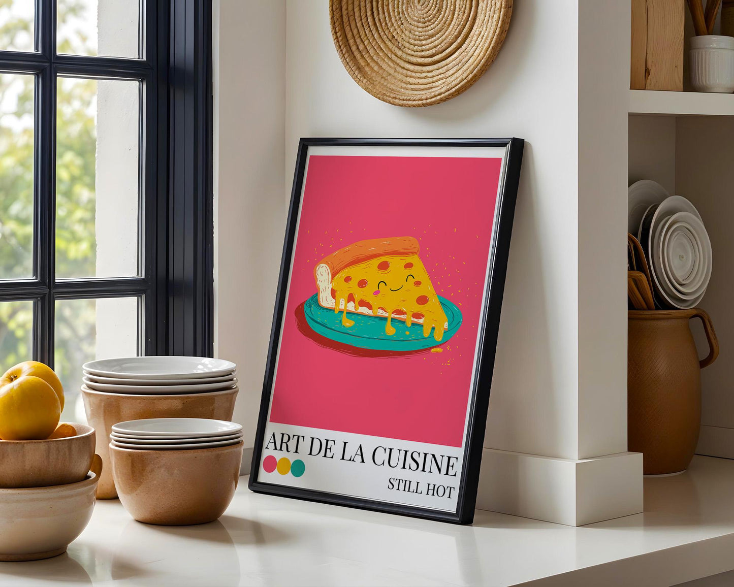 Kitchen Wall Art | Colorful Pizza Wall Art