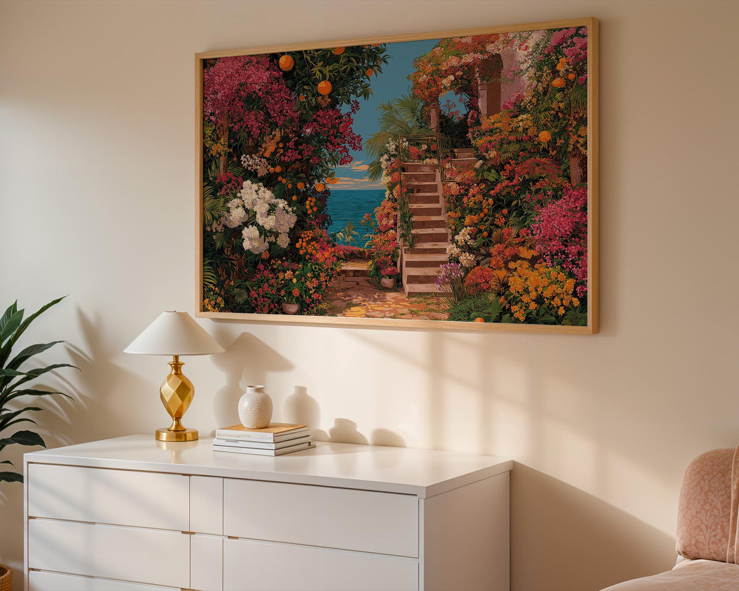 Maximalist Flower Wall Art | Colorful Abstract Floral Print