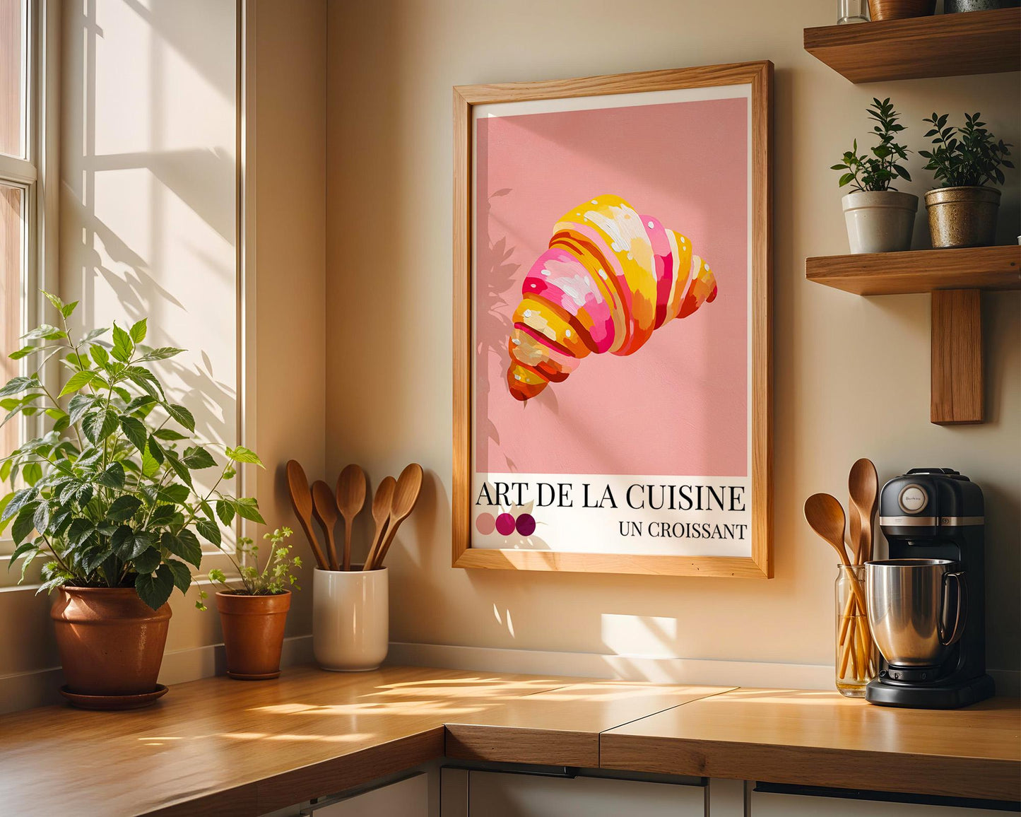 Kitchen Wall Art | Croissant Wall Art