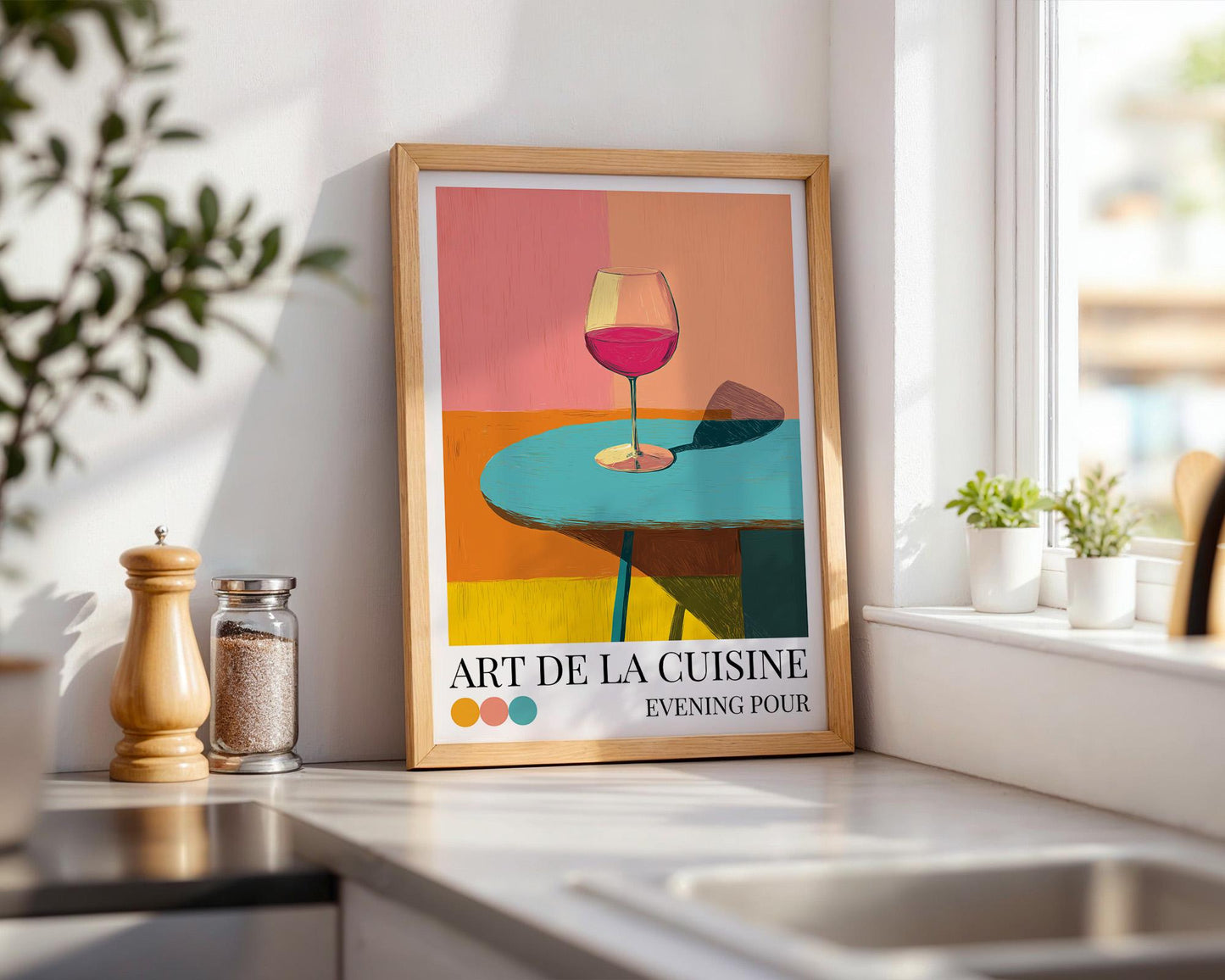 Kitchen Wall Art | Wine Wall Art Print