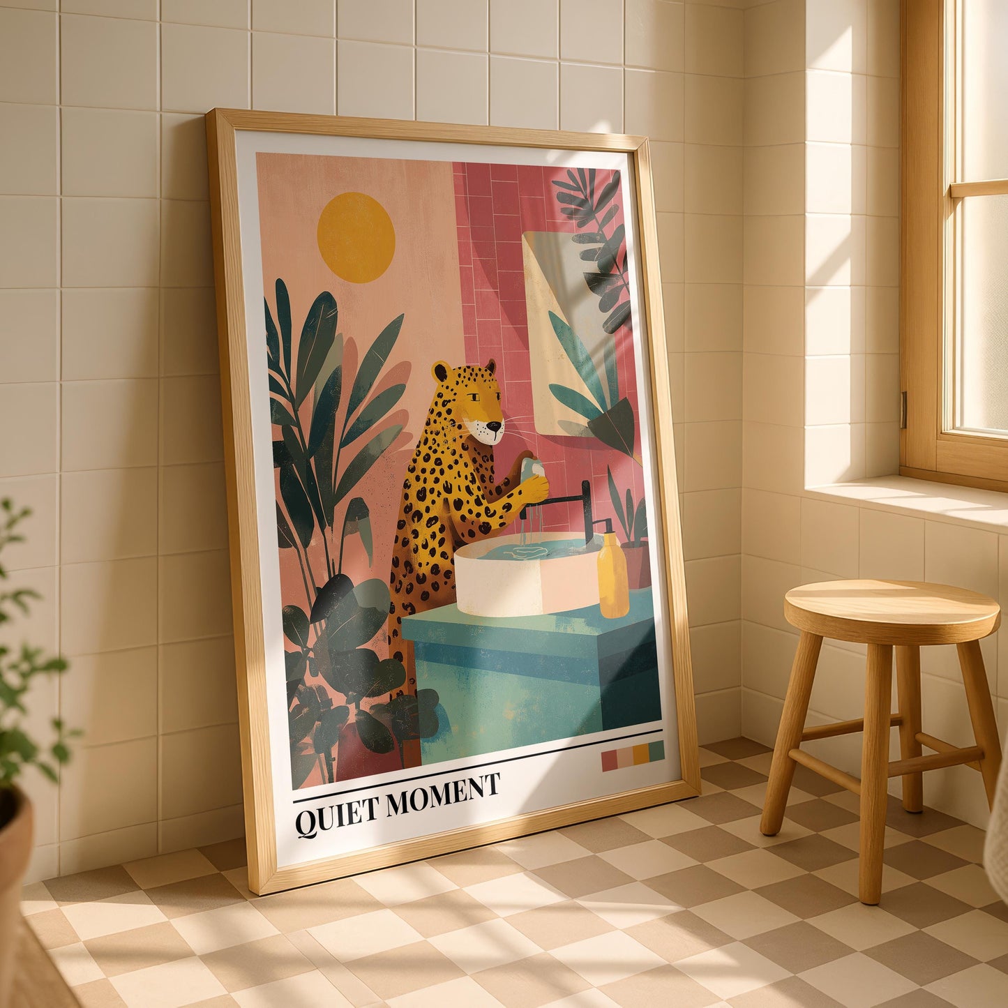 Bathroom Wall Art | Leopard Bathroom Wall Art