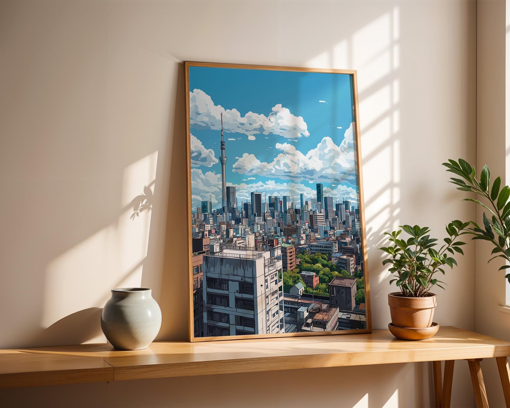 Japanese Wall Art | Anime Tokyo Skyline Poster