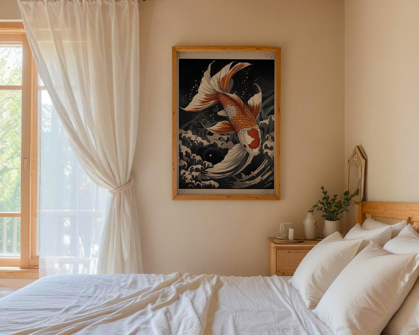 Japanese Wall Art | Japanese Koi Fish Art