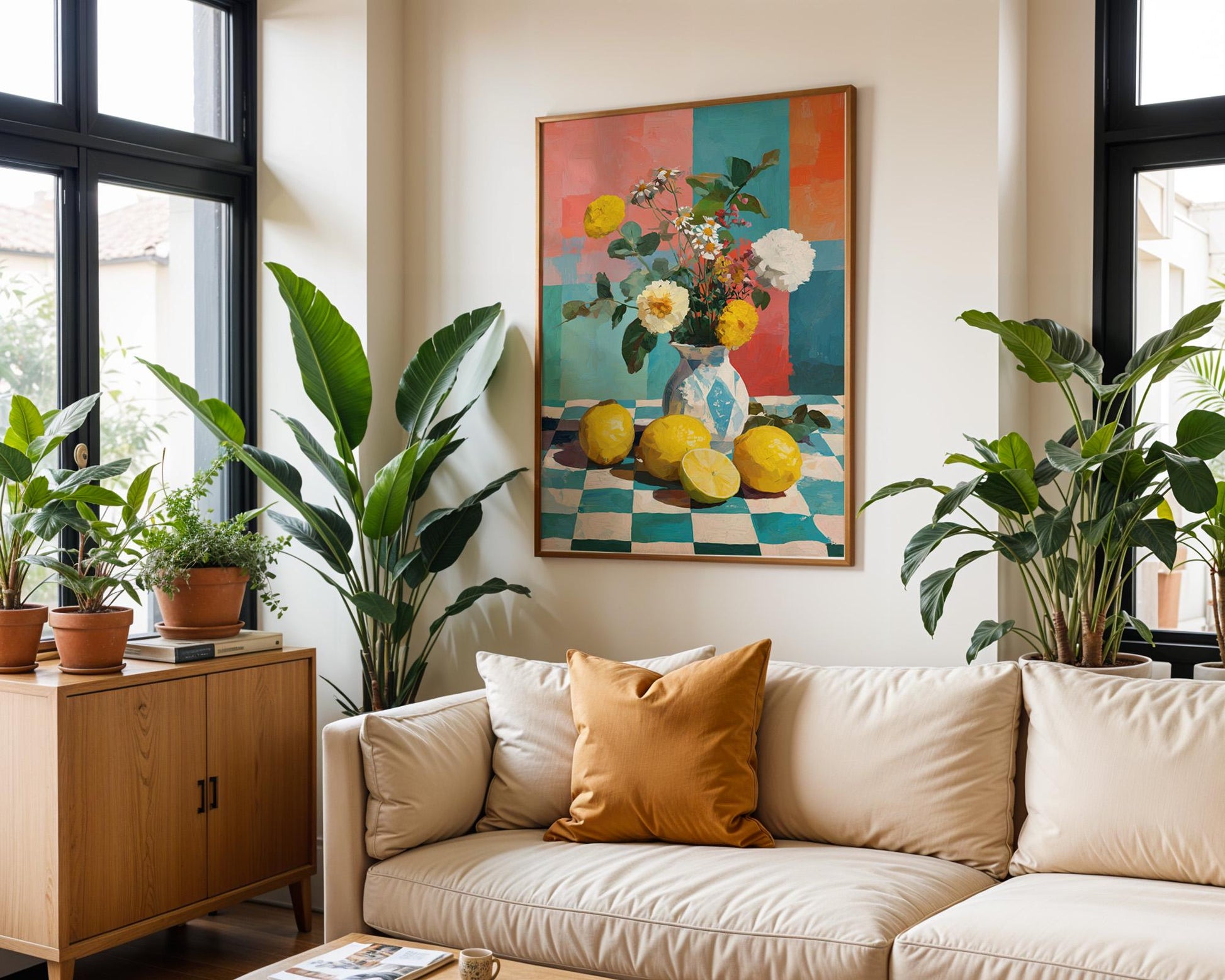 Dopamine Decor | Abstract Floral Dopamine Decor