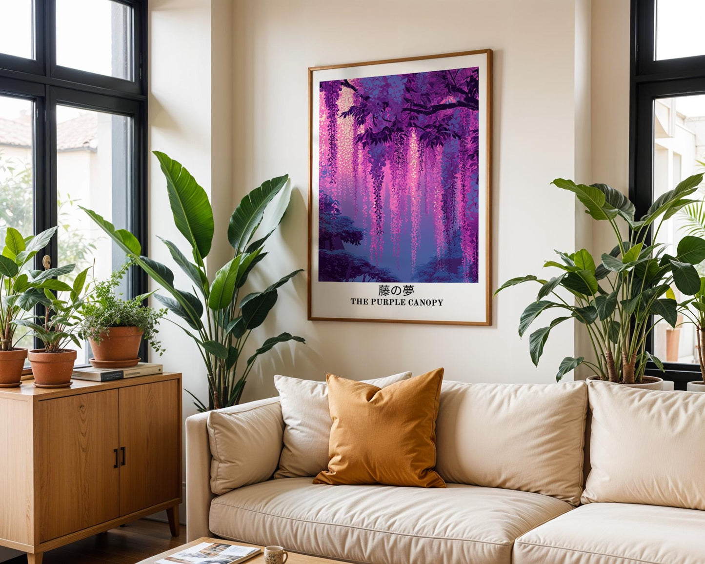 Japanese Wall Art | Japanese Wisteria Poster