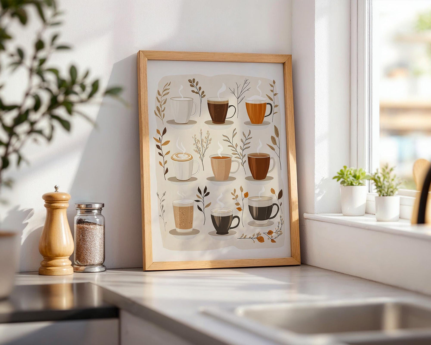 Kitchen Wall Art | Coffee Chart Wall Art