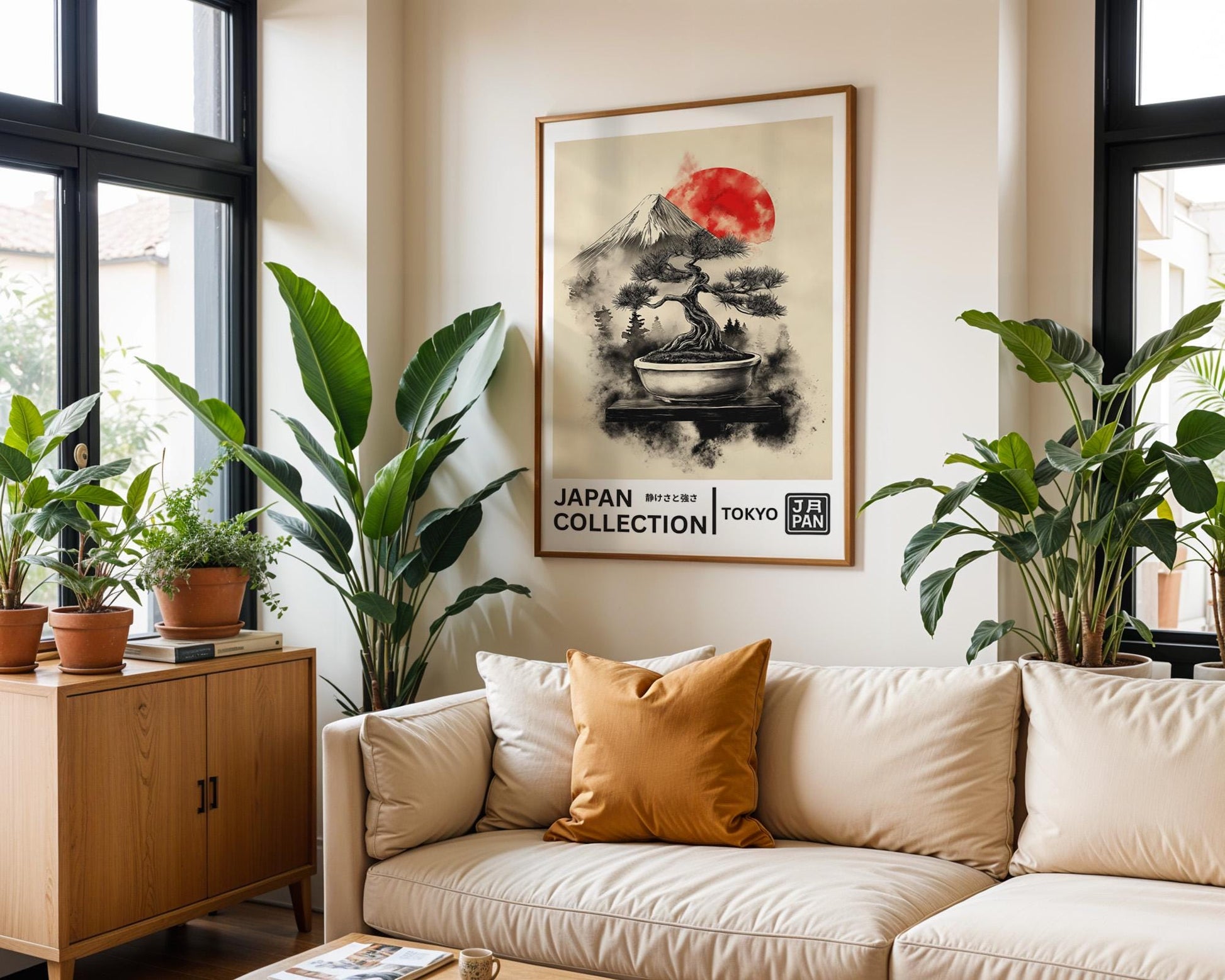 Japanese Wall Art | Japanese Bonsai Tree