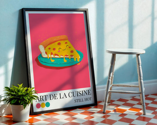 Pizza Kitchen Wall Art | Maximalist Wall Decor | Dopamine Decor