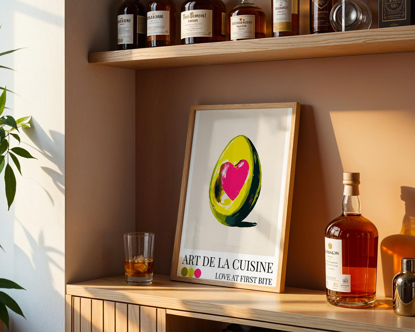 Kitchen Wall Art | Bold Olive Print