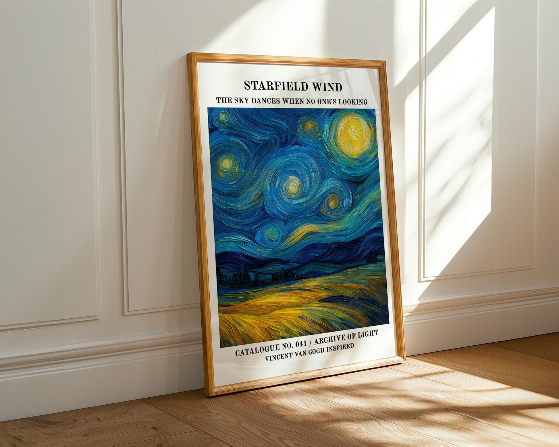 Gallery Wall Art | Van Gogh Inspired Starry Night Print