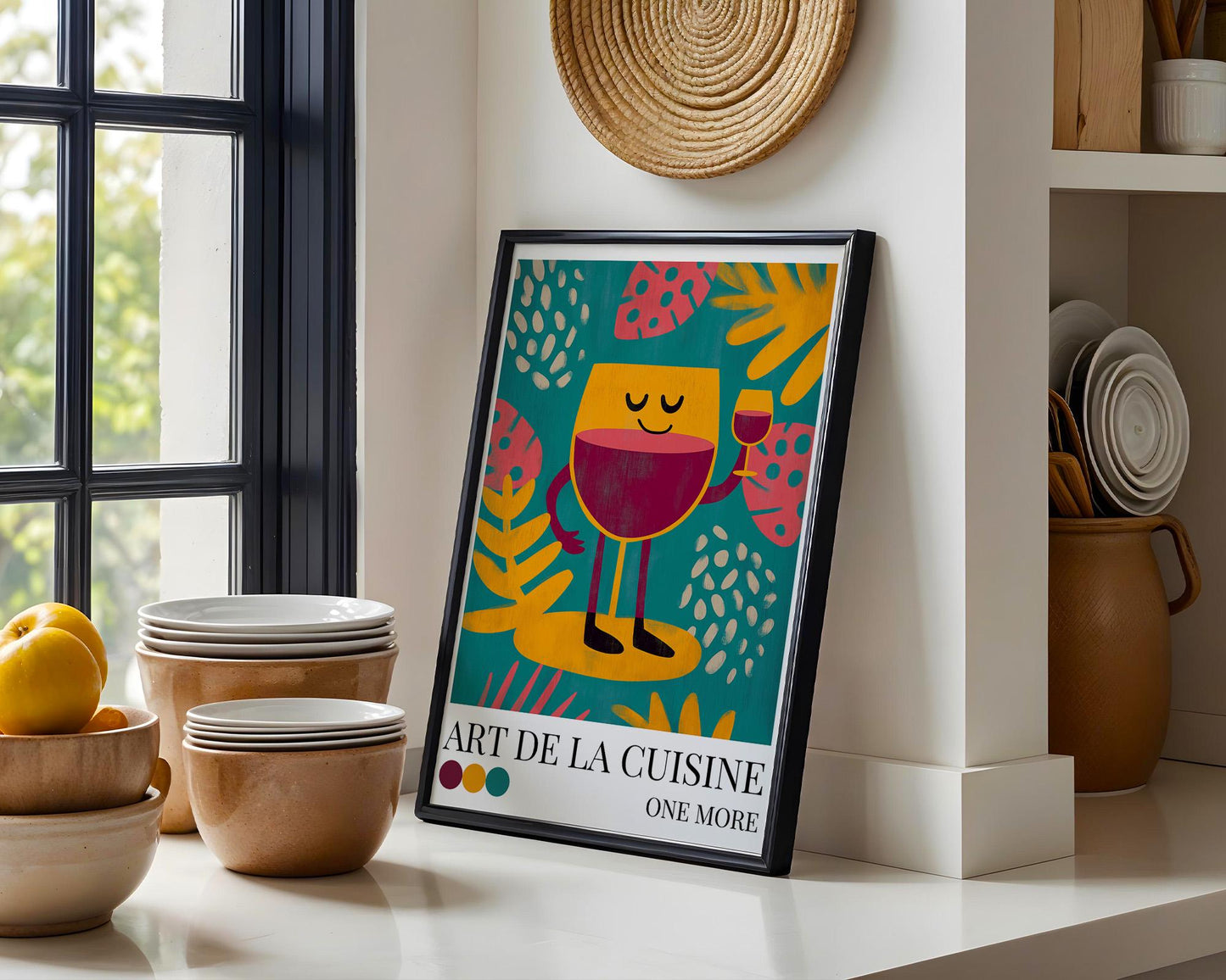 Kitchen Wall Art | Red Wine Kitchen Art