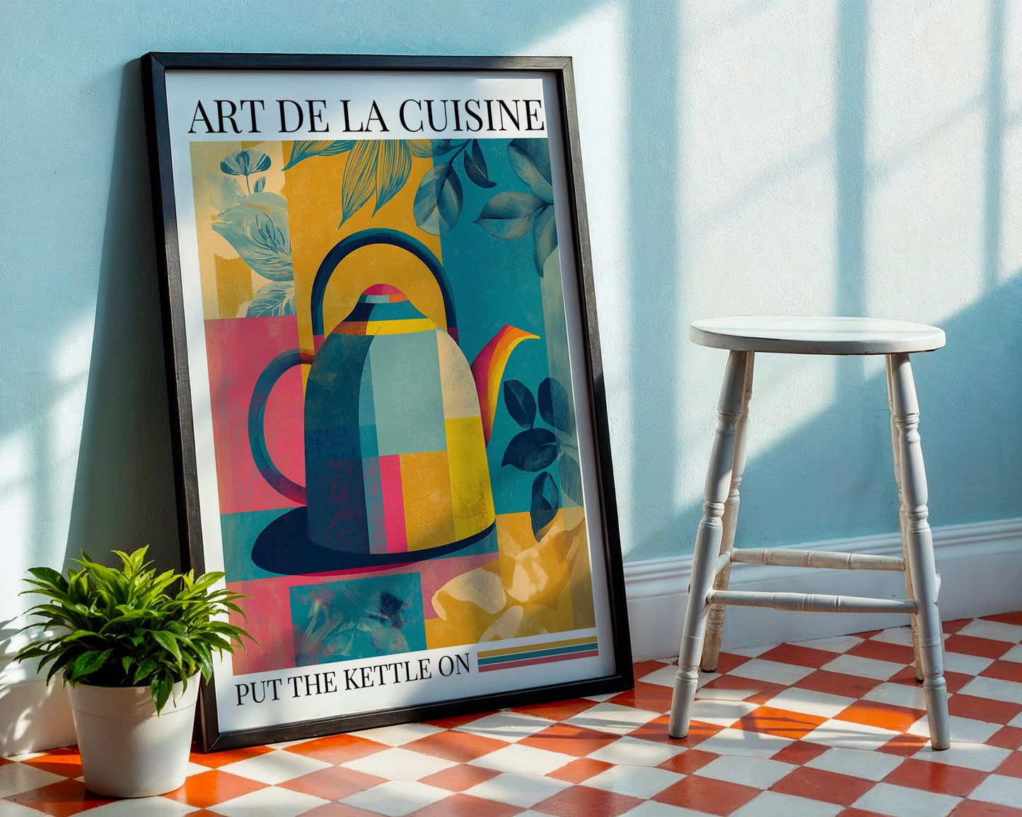 Kitchen Wall Art | Coffee Tea Kettle Art