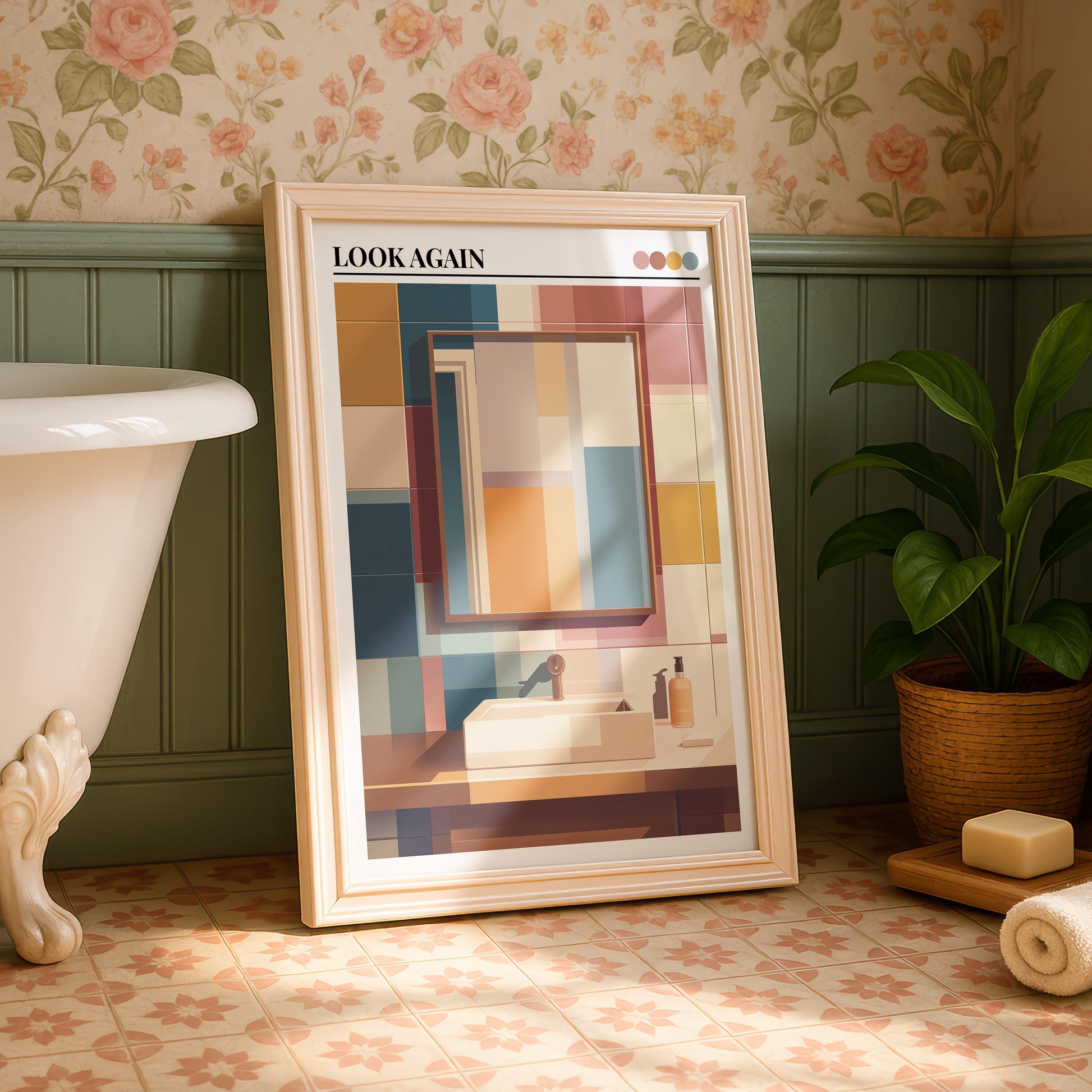 Bathroom Wall Art | Retro Bathroom Wall Art