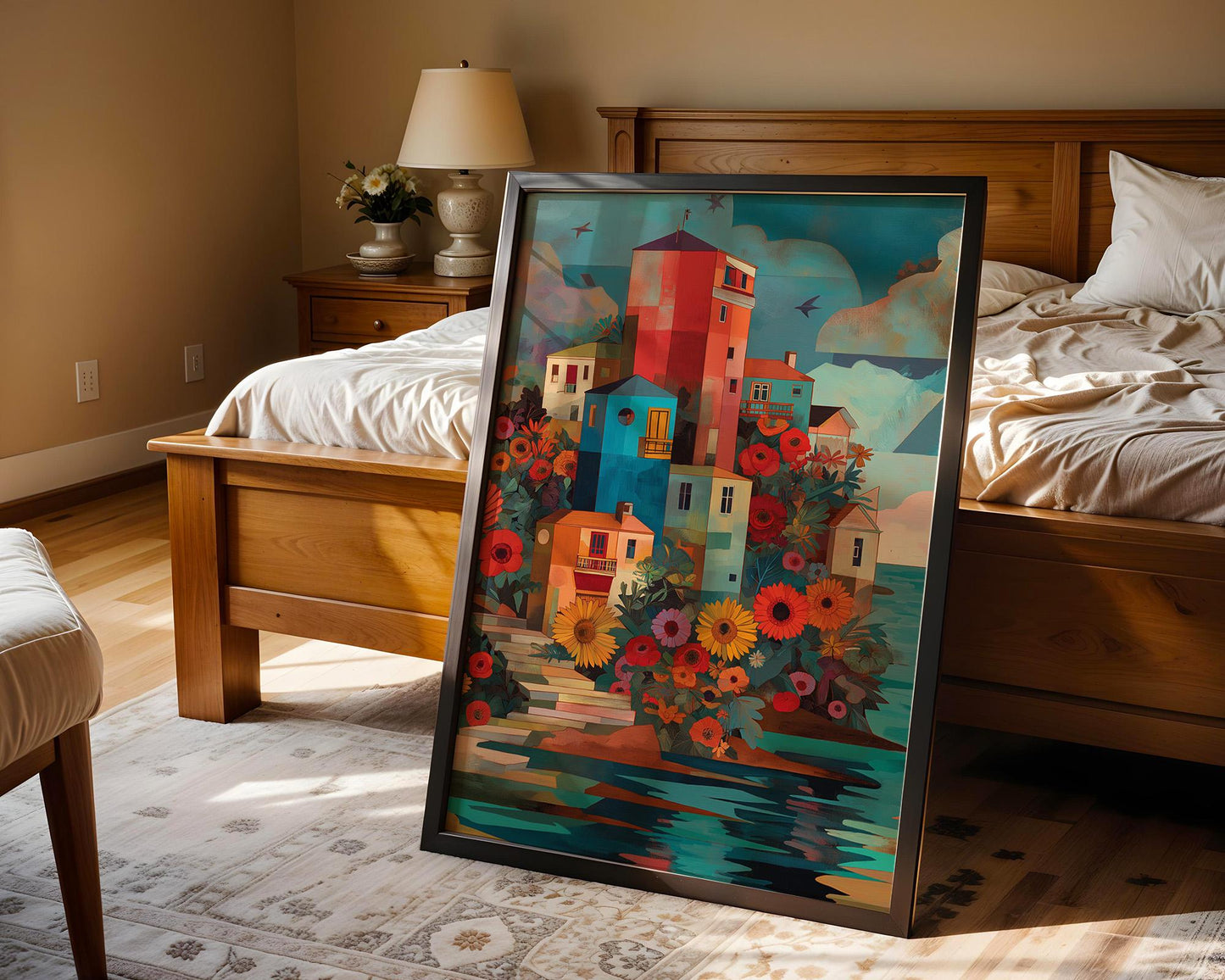 Dopamine Decor | Vibrant Abstract Floral Print