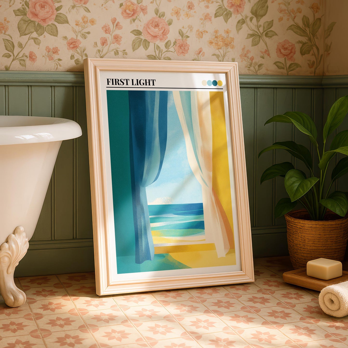 Bathroom Wall Art | Beach Wall Art Print