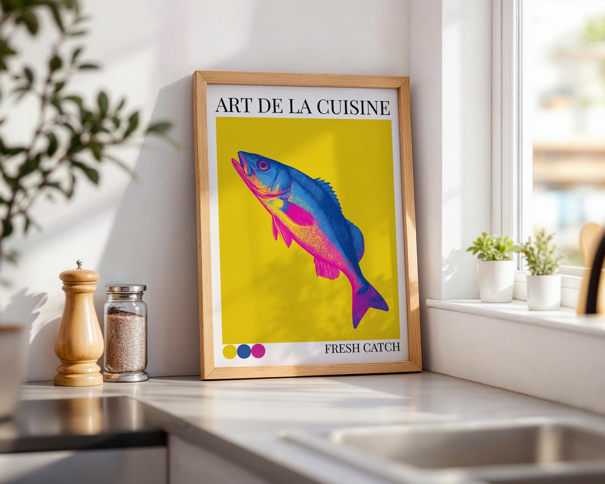 Kitchen Wall Art | Vibrant Fish Wall Poster