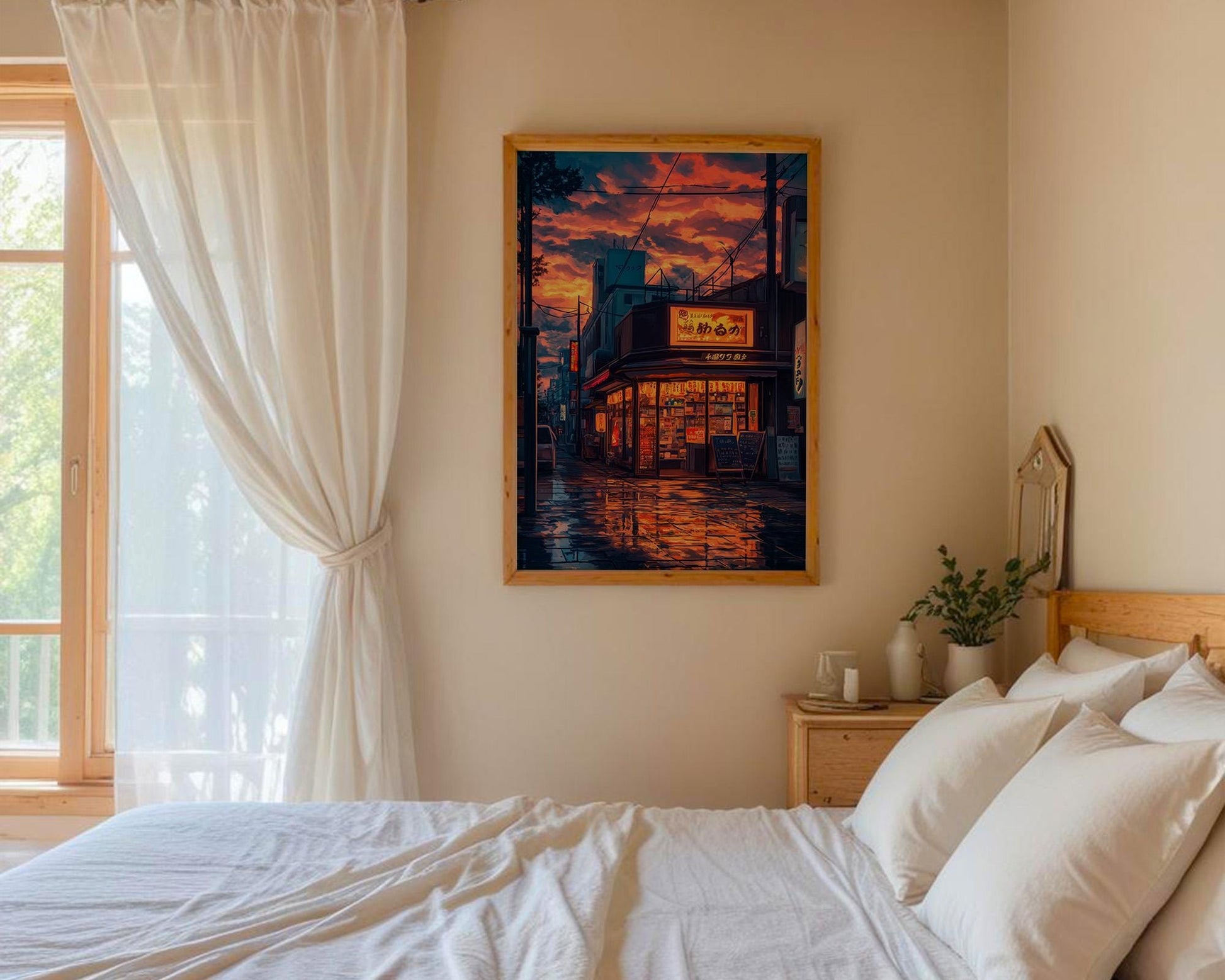 Japanese Wall Art | Japanese Cityscape Poster