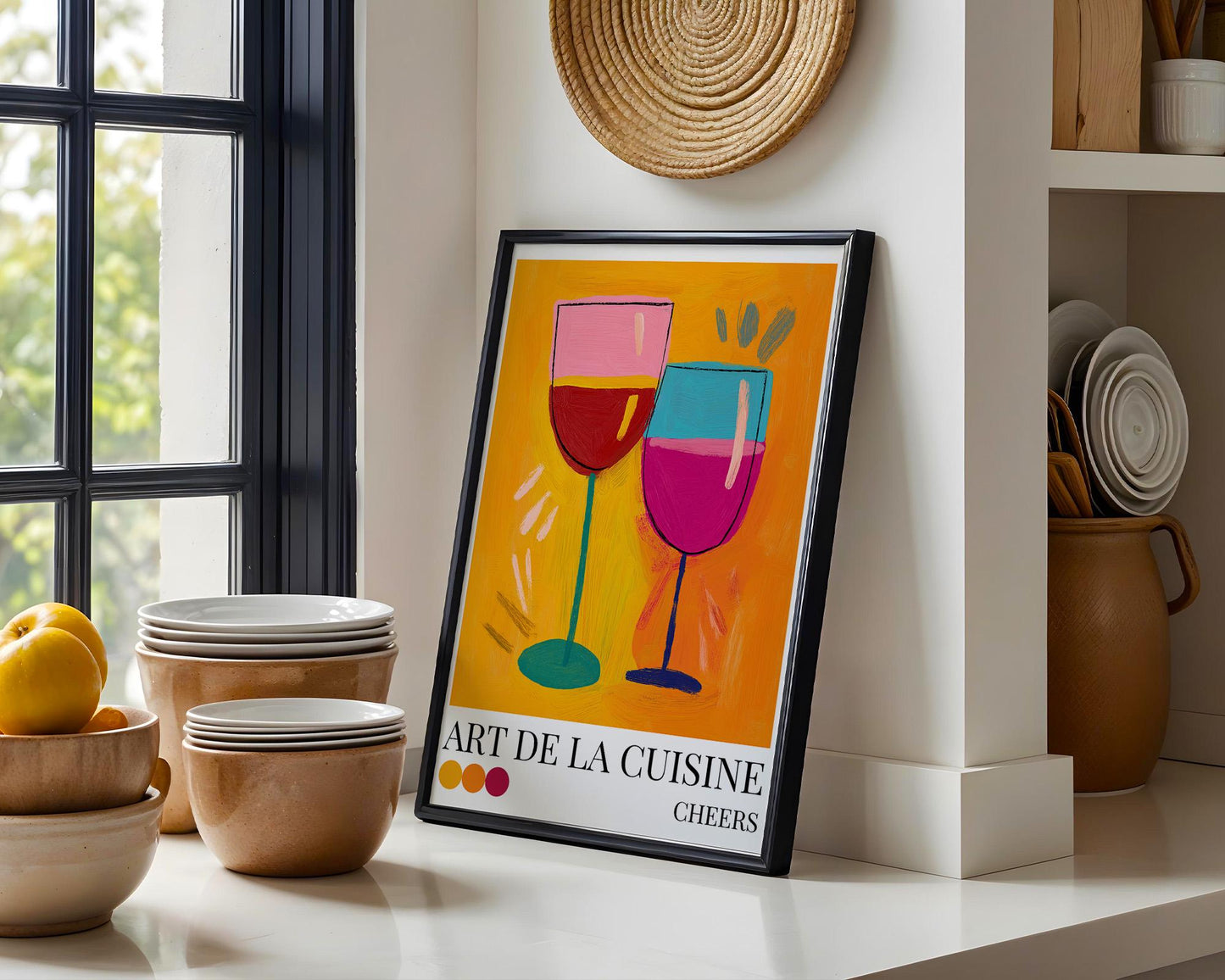 Kitchen Wall Art | Wine Glasses Wall Art