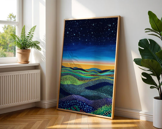 Japanese Wall Art | Starry Night
