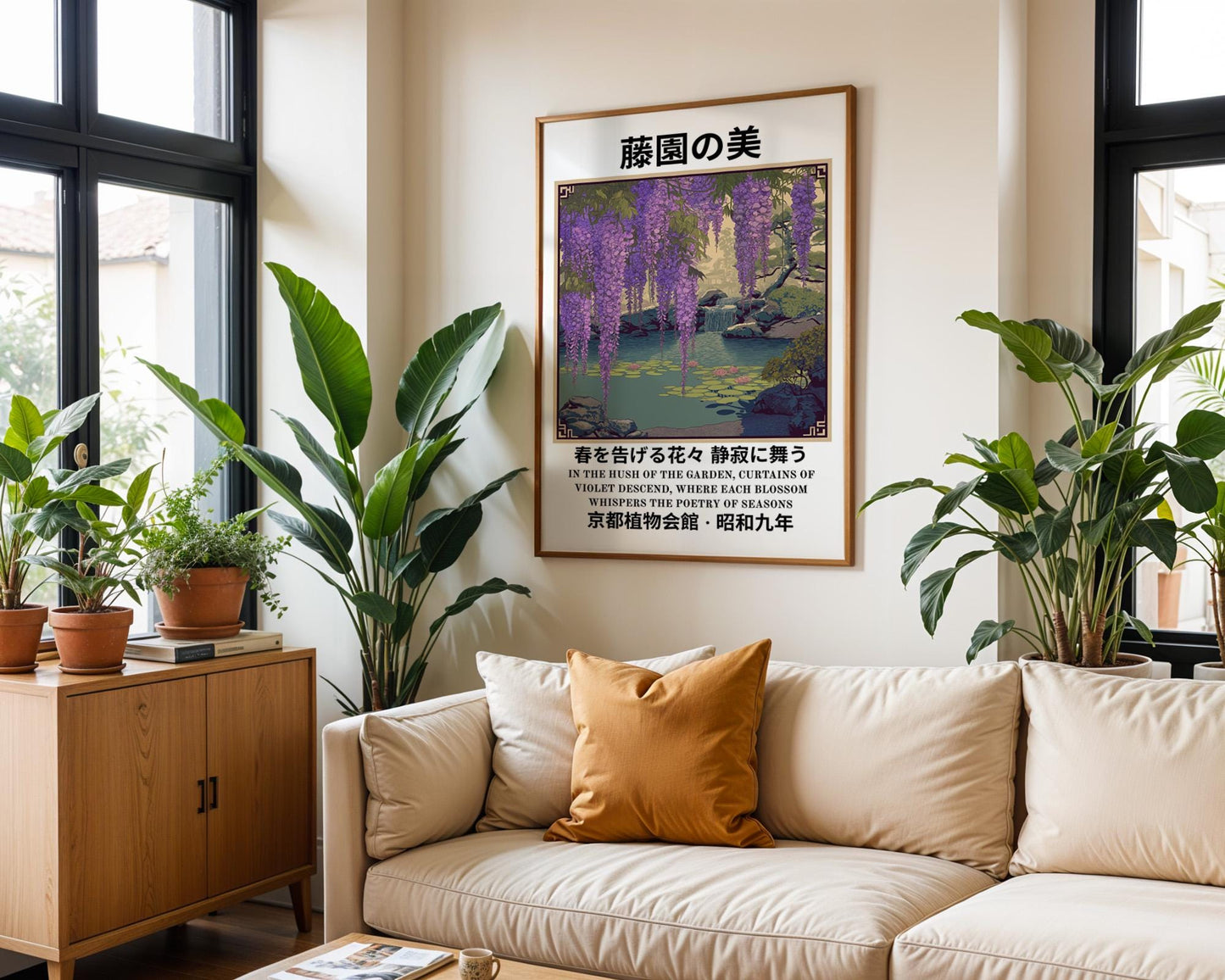 Japanese Wall Art | Japanese Wisteria Poster