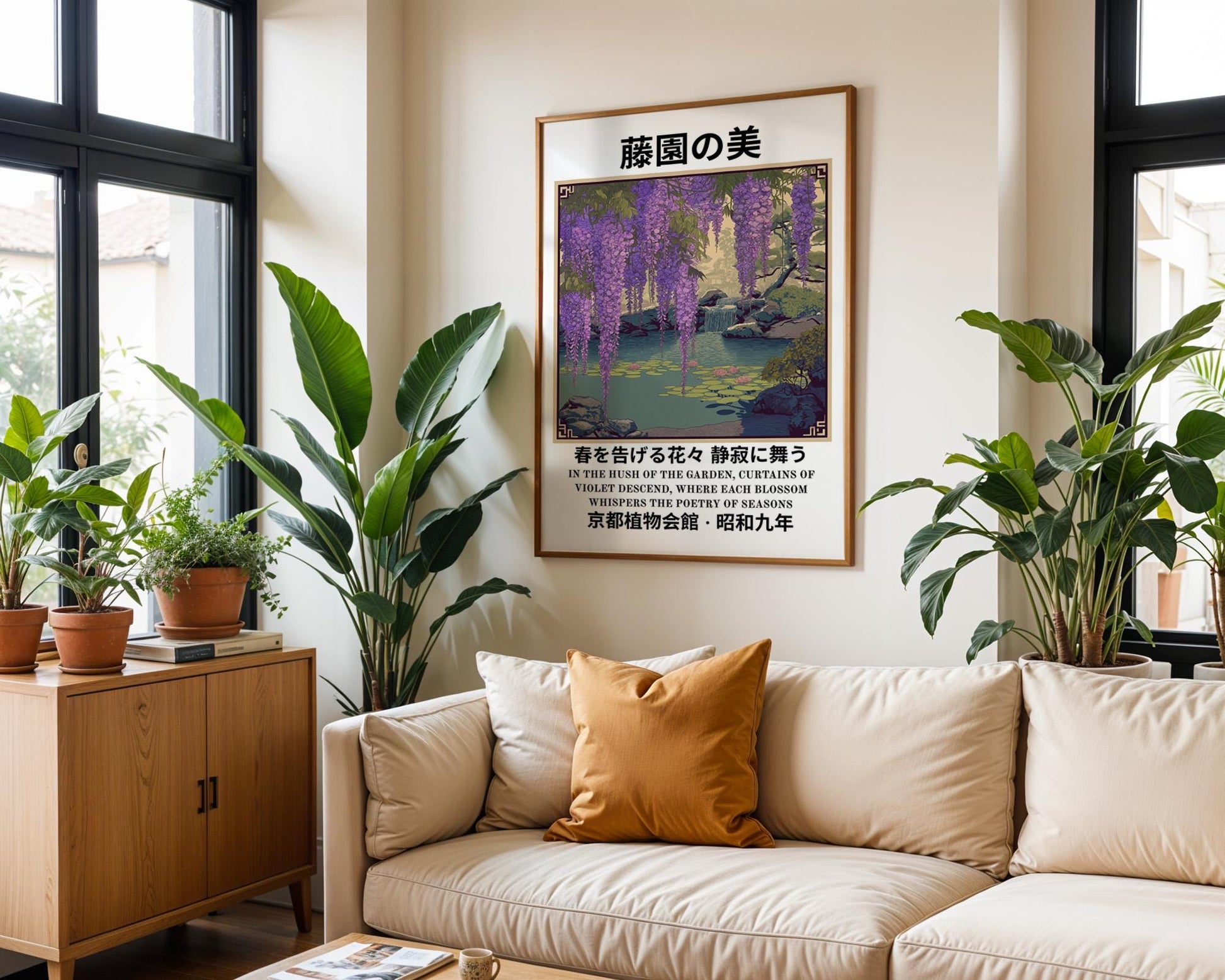 Japanese Wall Art | Japanese Wisteria Poster