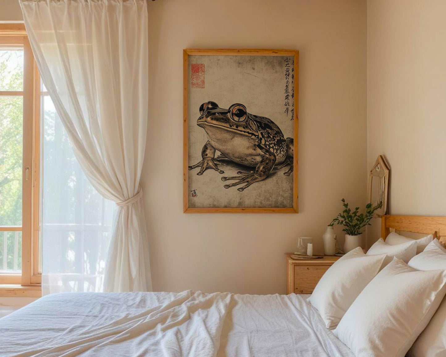 Japanese Wall Art | Japanese Frog Art Print