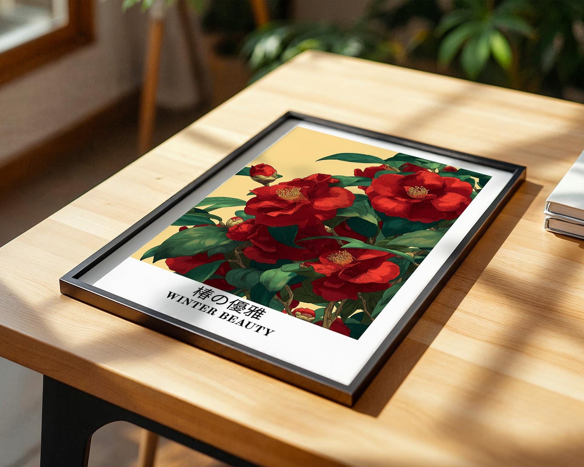 Japanese Wall Art | Japanese Camellia Poster