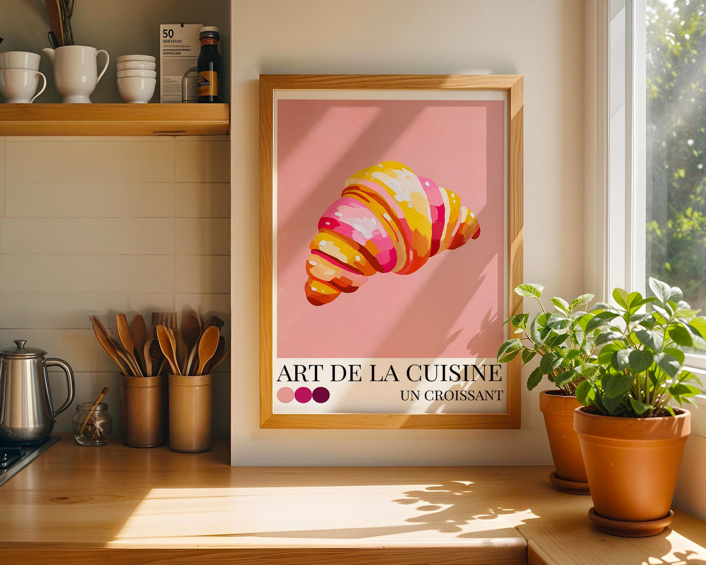 Kitchen Wall Art | Croissant Wall Art