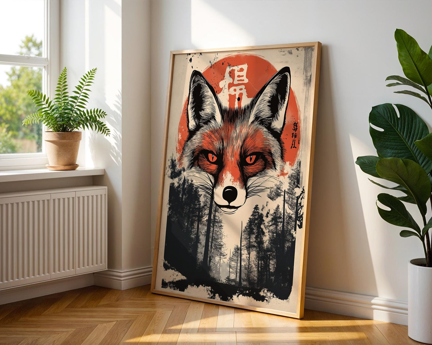 Japanese Wall Art | Japanese Fox Poster