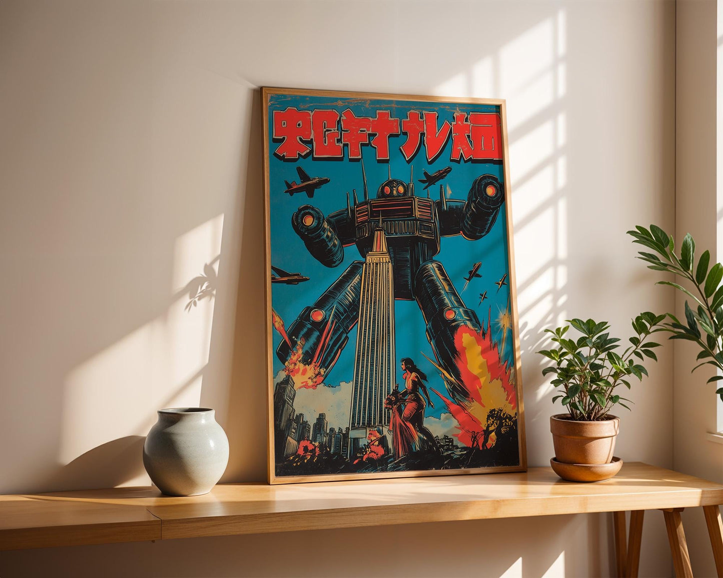 Japanese Wall Art | Retro Mecha Anime Poster