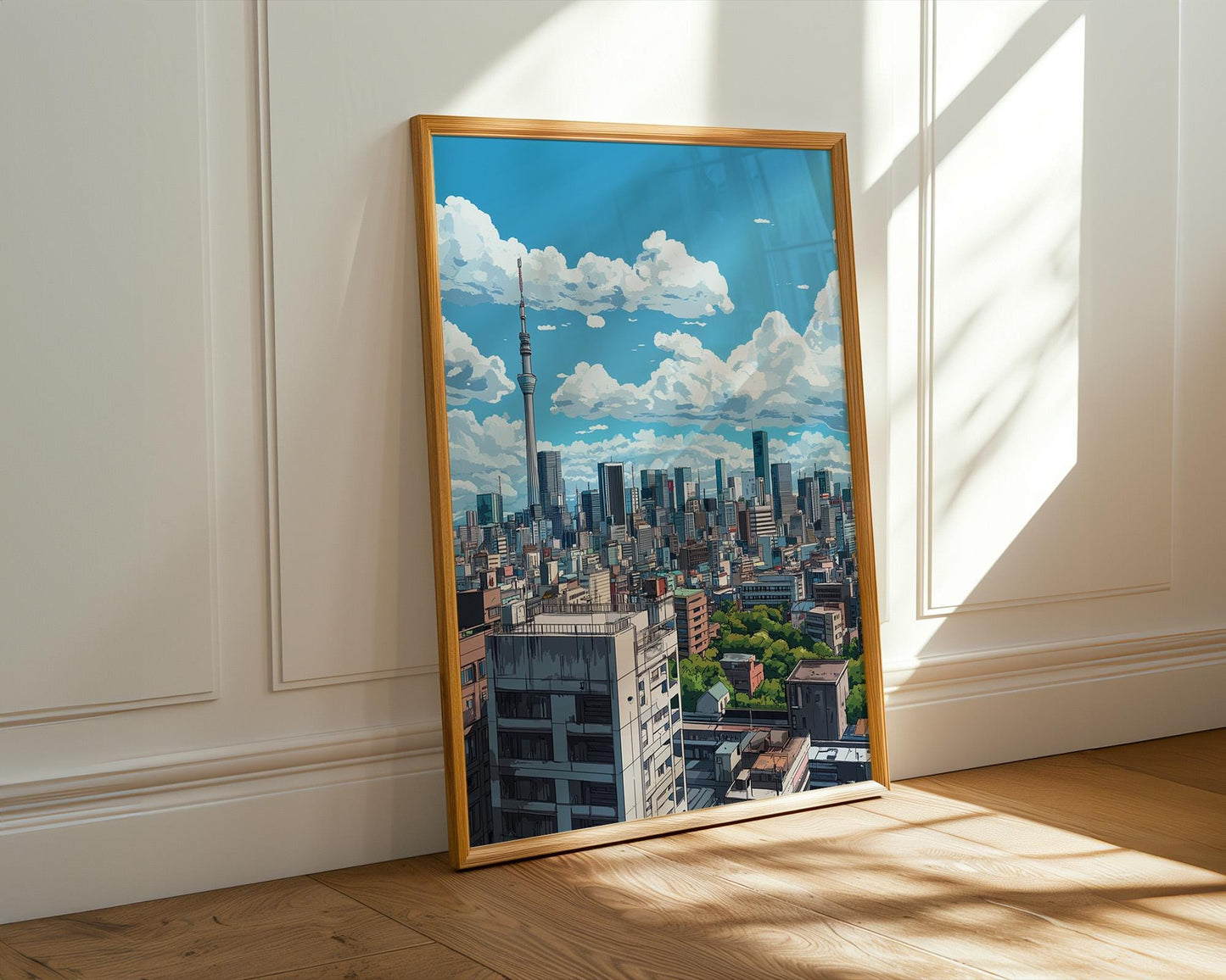 Japanese Wall Art | Anime Tokyo Skyline Poster